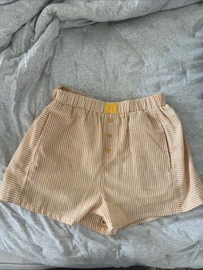 NWT Yellow Striped Shorts